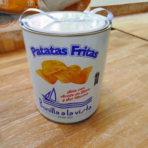 Lata de patatas Bonilla a la vista